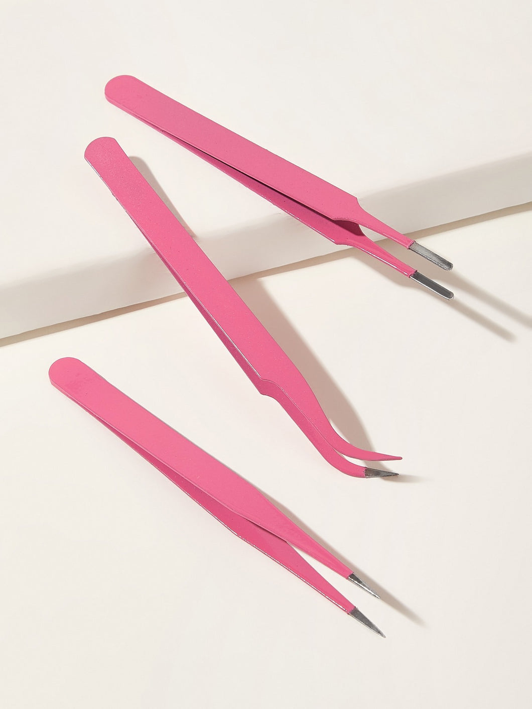 3pcs Stainless Steel Nail Art Tweezers