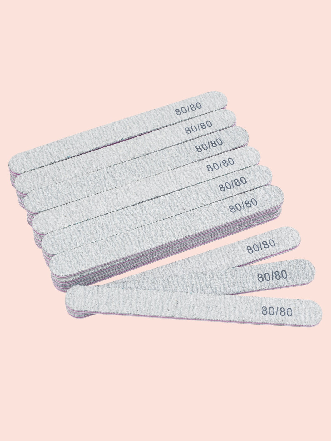 10pcs 80/80 Grit Nail Files